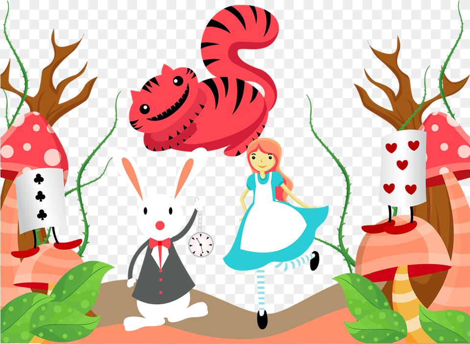 Snapchat Filters Clipart Animal Alice Wonderland Cat Vector, Pattern, Baby, Person, Book Free Transparent Png