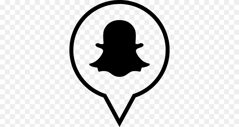 Snapchat Outline Social Media Pn Designed, Silhouette, Stencil, Logo, Baby Free Png Download
