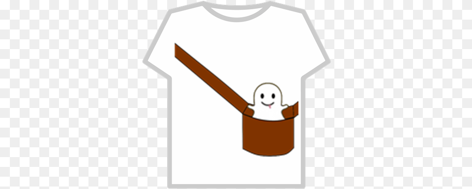 Snapchat Ghost In A Bag Roblox Bongo Cat Bag Roblox, Clothing, T-shirt, Tin, Can Free Png Download