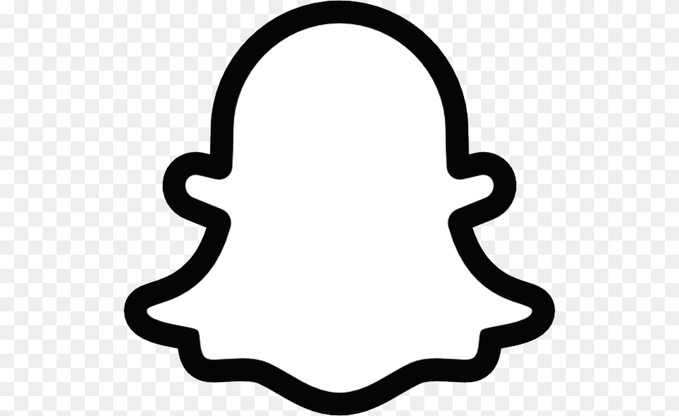 Snapchat Ghost Outline, Silhouette, Stencil, Sticker, Smoke Pipe Free Transparent Png