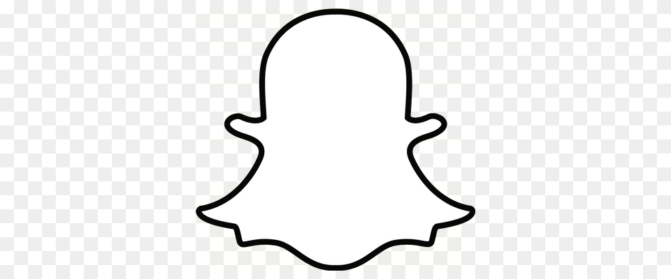 Snapchat Ghost Outline Sticker, Silhouette, Smoke Pipe, Logo Free Transparent Png