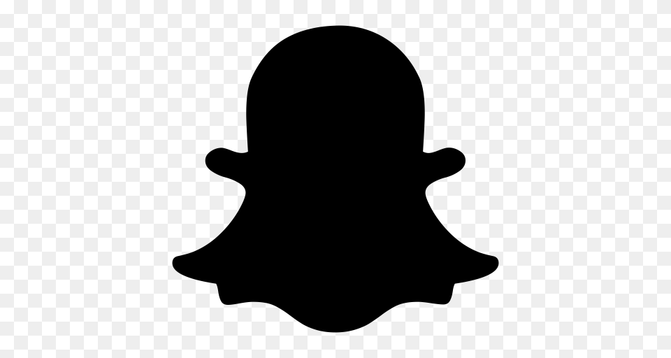 Snapchat Ghost Snapchat Icon With And Vector Format For Gray Free Png Download