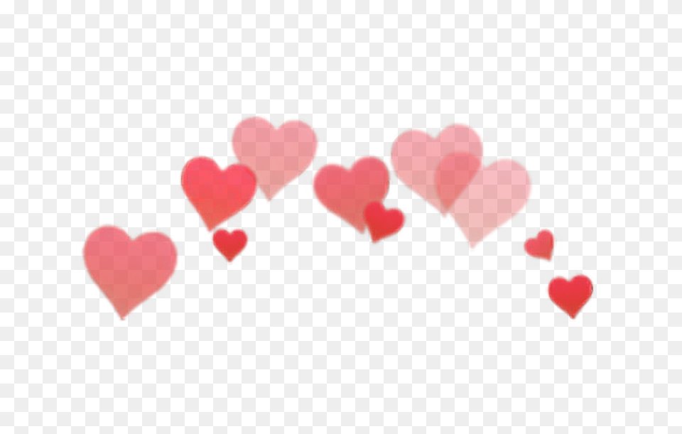 Snapchat Heart Filter Dark Blue Heart Crown, Symbol, Love Heart Symbol Png Image