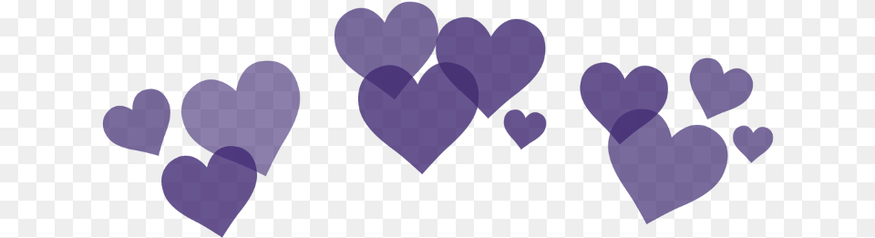 Snapchat Heart Filter Green Heart Crown, Purple Free Png