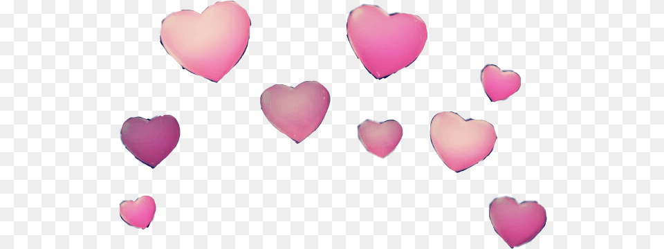 Snapchat Heart Filter Snapchat Hearts Filter, Symbol, Flower, Petal, Plant Png