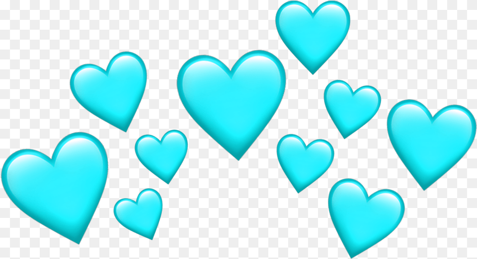 Snapchat Heart Filter Yellow, Turquoise Free Png Download