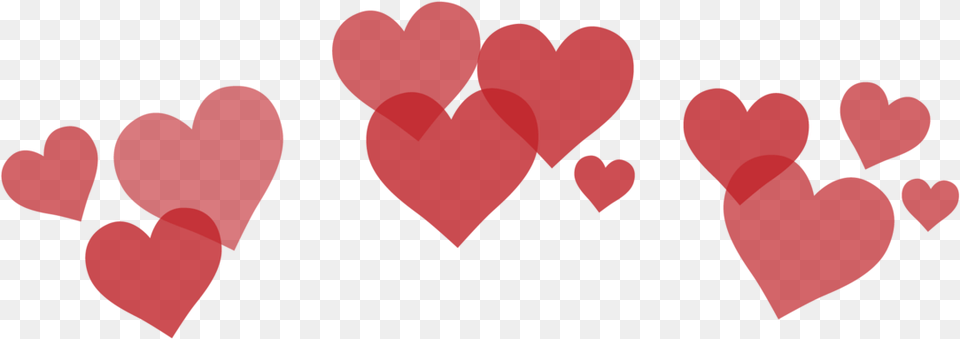 Snapchat Hearts Red Heart Snapchat Filter Free Png Download