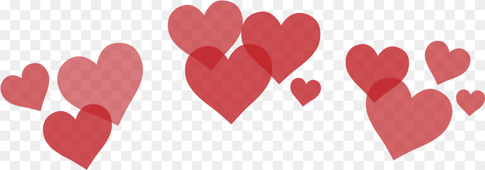 Snapchat Hearts Snapchat Heart Filter Red Png Image