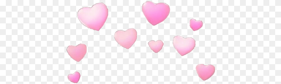 Snapchat Hearts Tumblr Aesthetic Pink Picsart, Flower, Heart, Petal, Plant Free Transparent Png