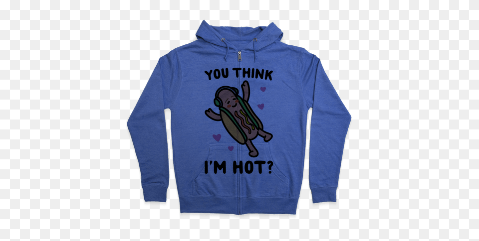 Snapchat Hot Dog Hooded Sweatshirts Lookhuman, Clothing, Hoodie, Knitwear, Sweater Png Image