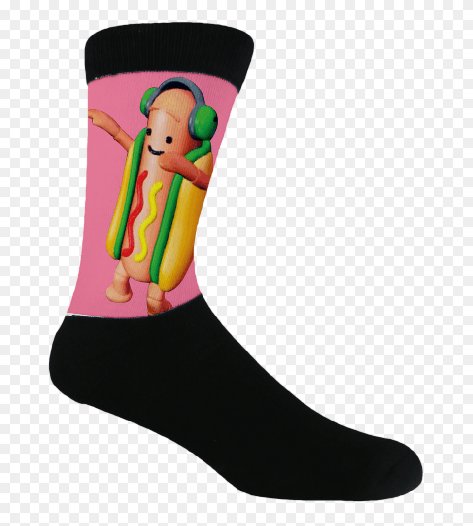 Snapchat Hotdog, Clothing, Hosiery, Sock, Person Free Png Download