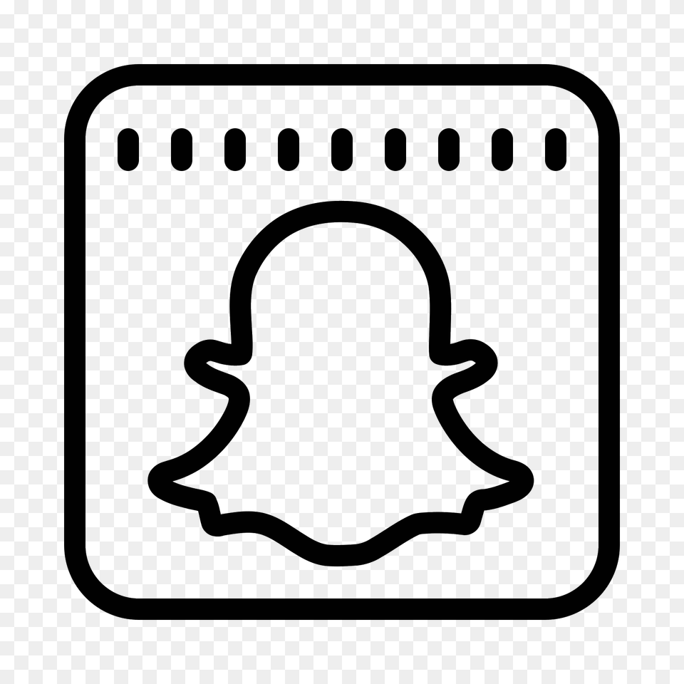 Snapchat Icon, Gray Free Png Download