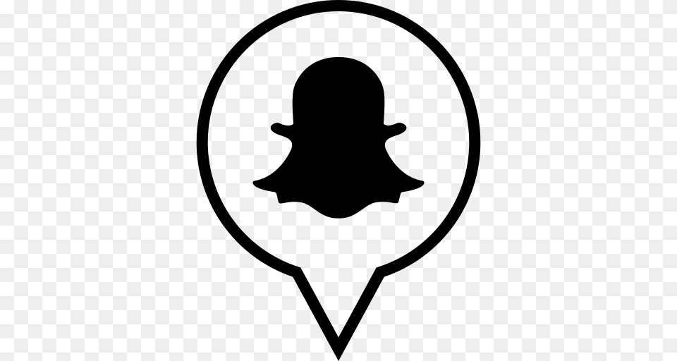 Snapchat Icon, Gray Free Png Download