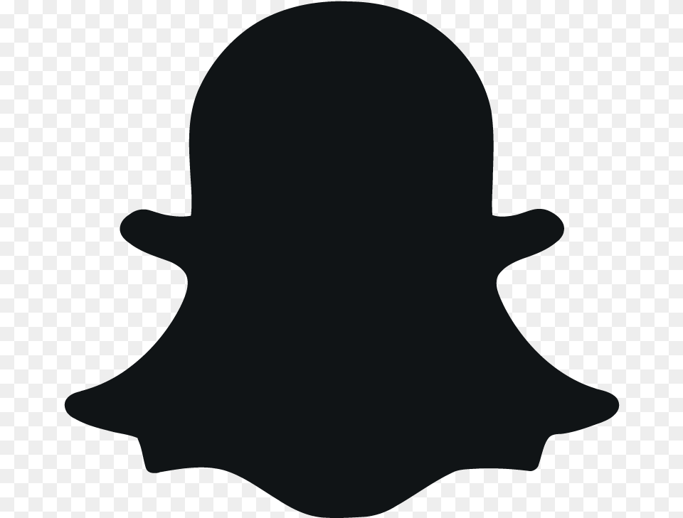 Snapchat Icon, Silhouette, Clothing, Hat, Sun Hat Free Png Download