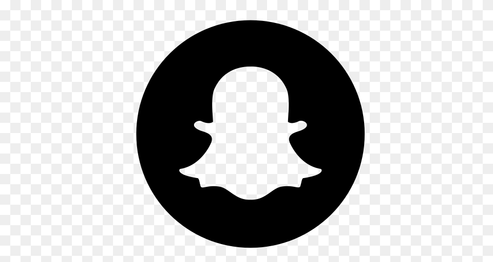 Snapchat Icon, Gray Png Image