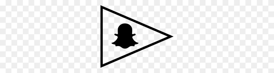 Snapchat Icon, Gray Png
