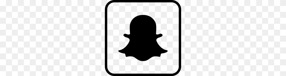 Snapchat Icon Download, Gray Free Png