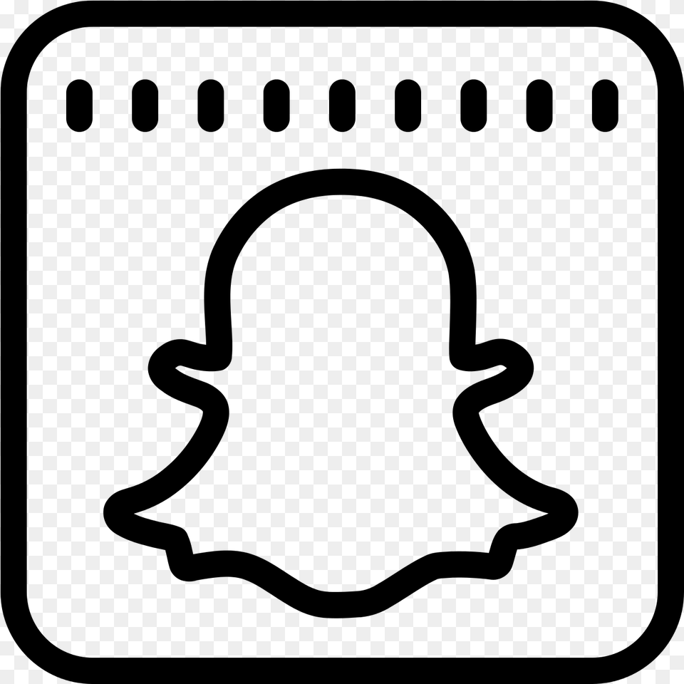 Snapchat Icon Free D Snapchat De Millie Bobby Brown, Gray Png Image