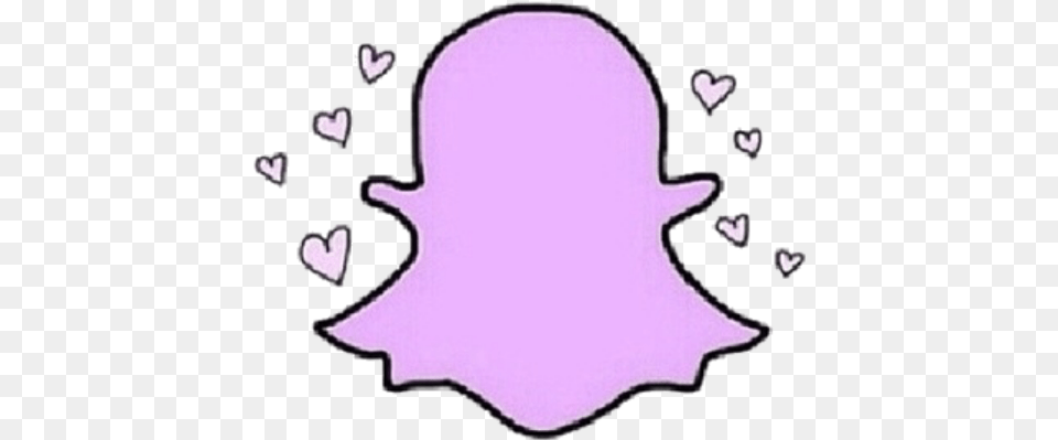 Snapchat Icon Logo Sticker Pink Tumblr Beach Vibes Cute Pink Snapchat Logo, Silhouette, Purple Free Png