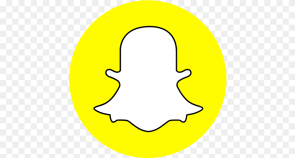Snapchat Icon Snapchat Logo Circle Transparent, Clothing, Hat, Symbol, Sticker Free Png