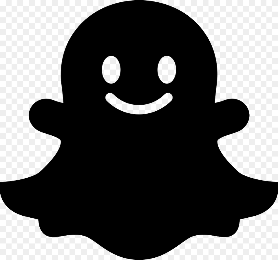 Snapchat Icon Transparent, Silhouette, Stencil, Clothing, Hardhat Png Image