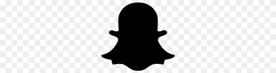 Snapchat Icon Transparent, Silhouette, Clothing, Hat, Sun Hat Free Png Download