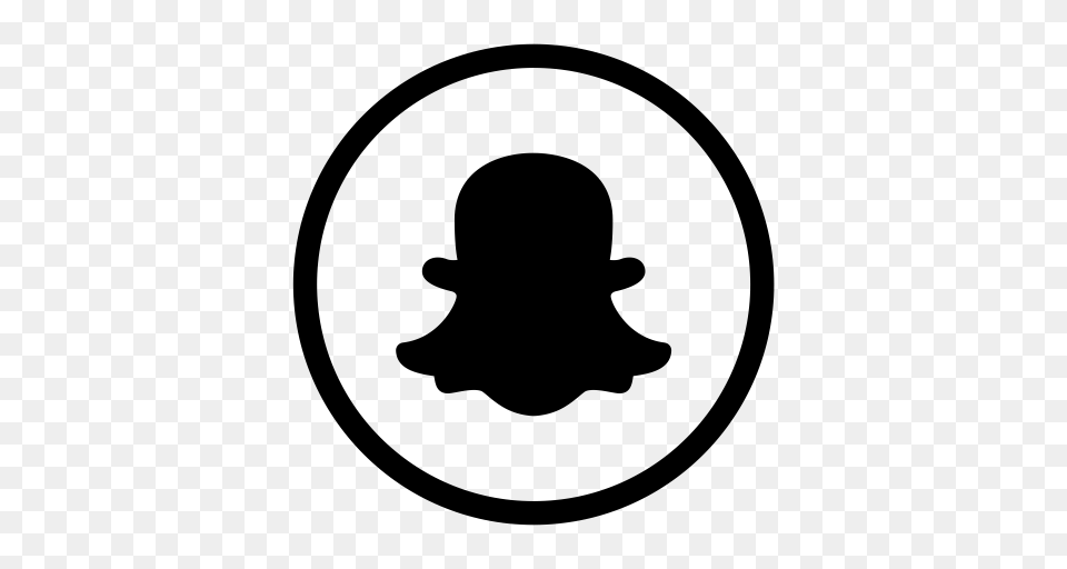 Snapchat Logo, Gray Free Transparent Png