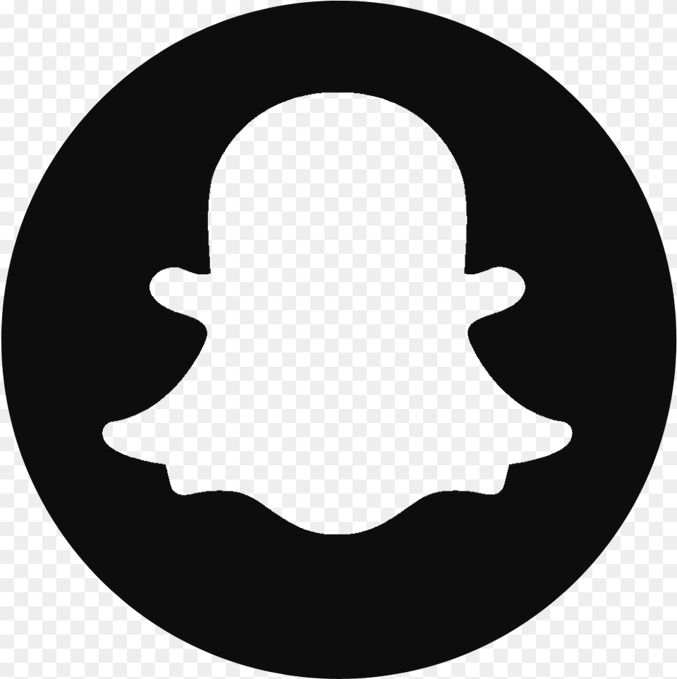 Snapchat Logo Black Snapchat Logo, Silhouette, Person, Symbol Free Png