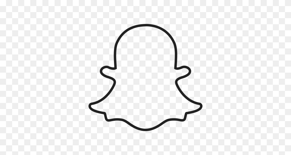 Snapchat Logo Free Download, Silhouette, Clothing, Hat, Animal Png Image
