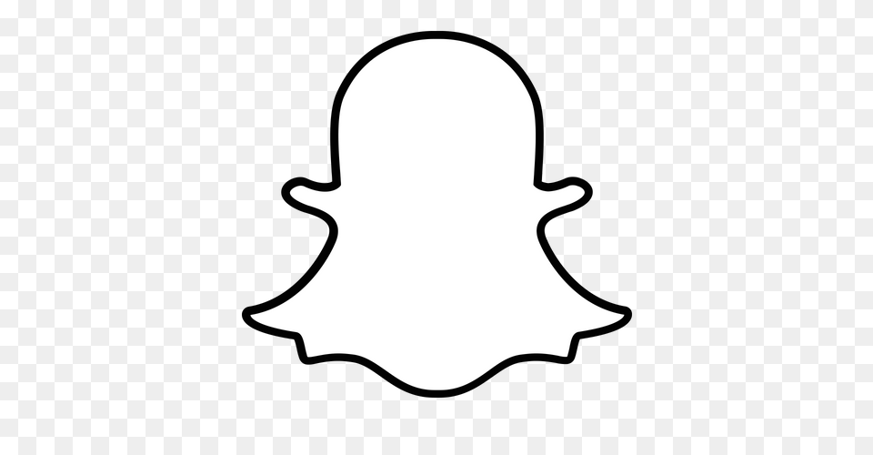 Snapchat Logo Ghost Download, Silhouette, Stencil, Baby, Person Free Png