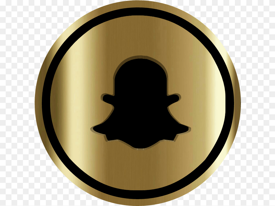 Snapchat Logo Gold Discord Gold Logo, Badge, Symbol Png Image