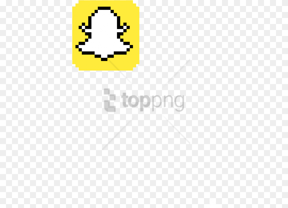 Snapchat Logo Image With Background Pixel Art Snapchat, Text Free Png