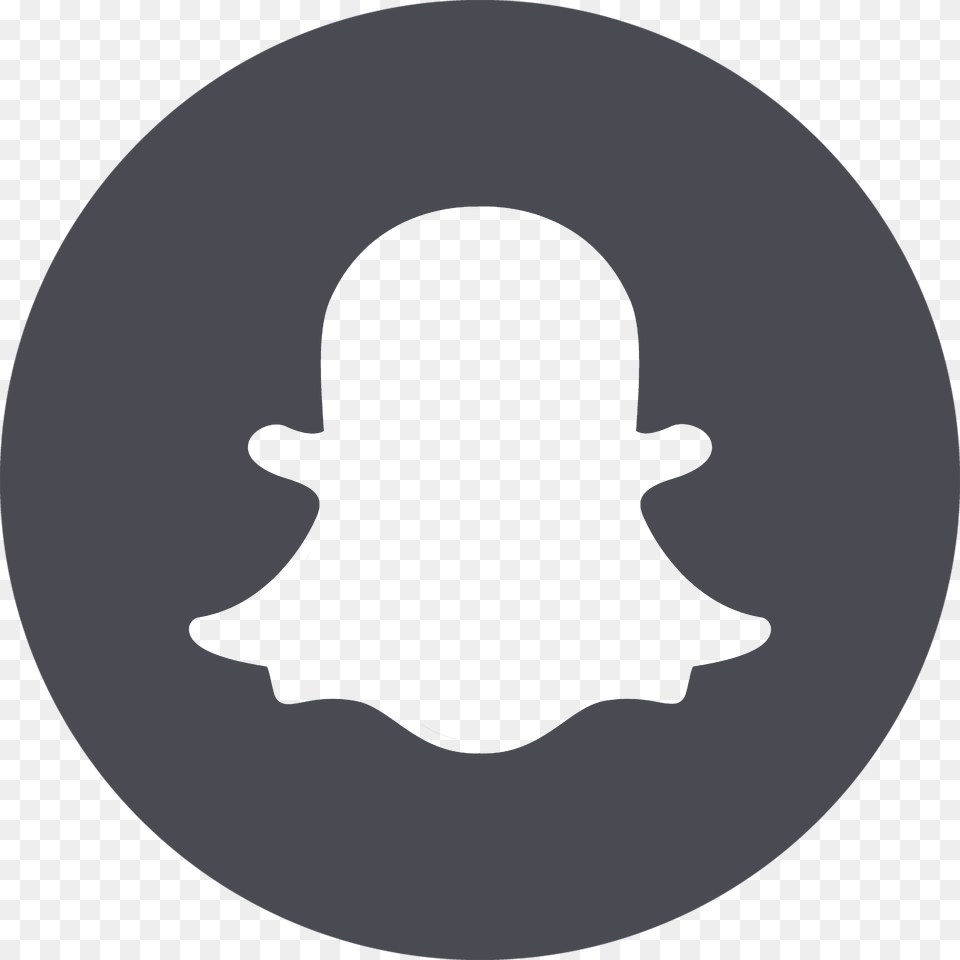 Snapchat Logo Social Media, Gray Png Image