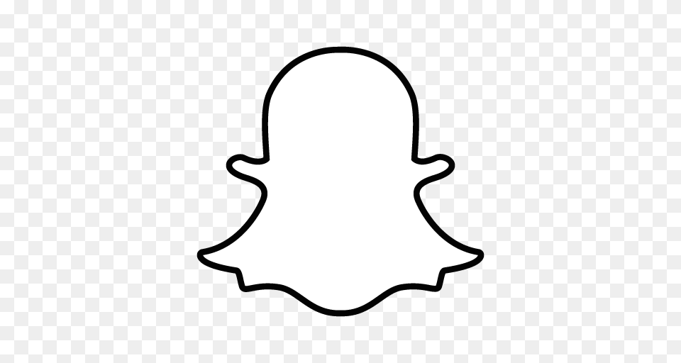 Snapchat Logo Vector Design Icon, Silhouette, Stencil, Clothing, Hat Png