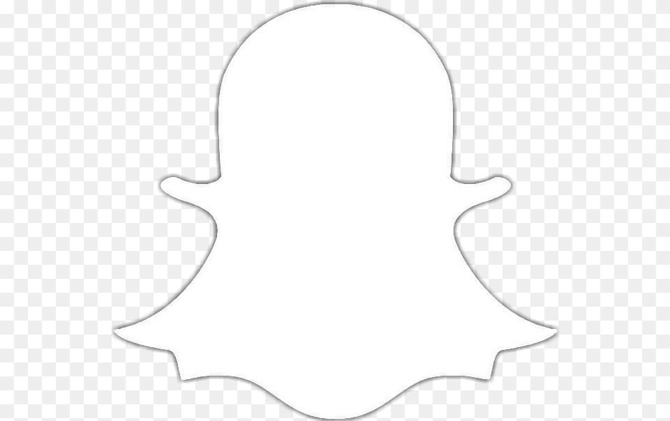 Snapchat Logo White Blanco Negro Moda, Silhouette, Stencil, Baby, Person Png Image