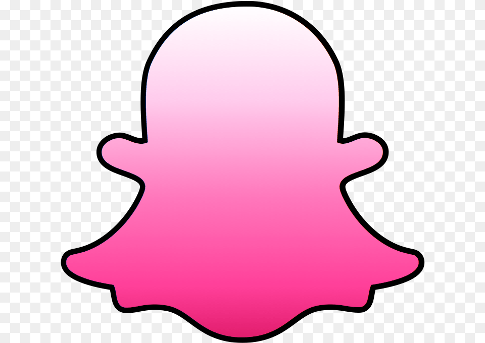 Snapchat Snap Pink Logo Sticker Hot Pink Snapchat Logo, Animal, Fish, Sea Life, Shark Free Png Download