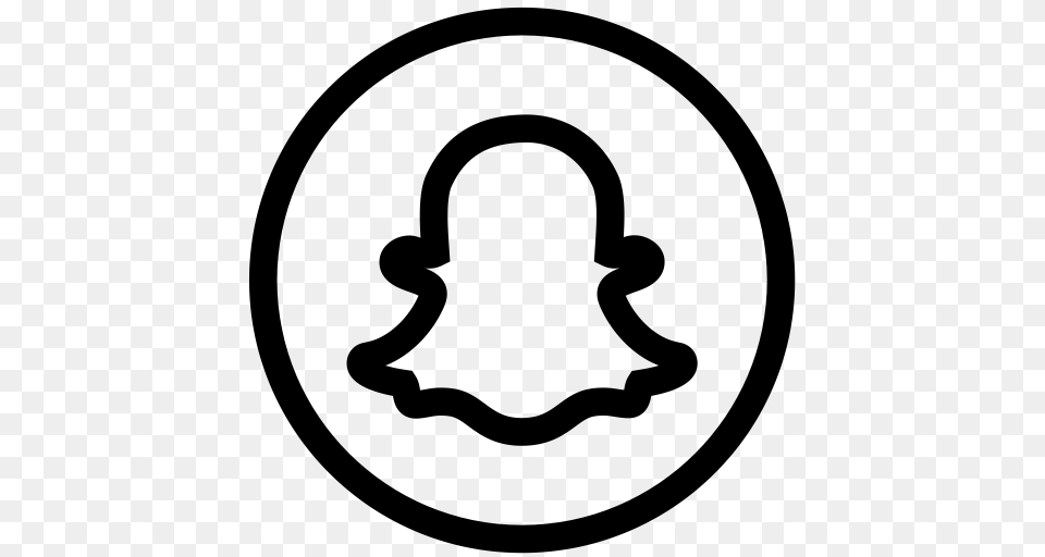 Snapchat Snapchat Button Snapchat Logo Icon With And Vector, Gray Png