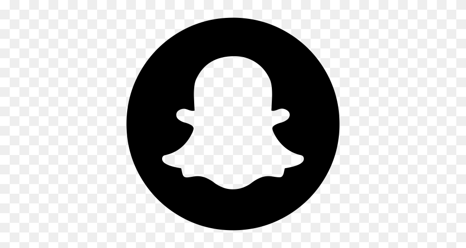 Snapchat Snapchat Button Snapchat Logo Icon With And Vector, Gray Free Png Download