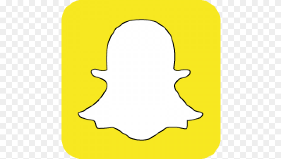 Snapchat Snapchat Logo With Black Background, Silhouette, Clothing, Hardhat, Helmet Png Image
