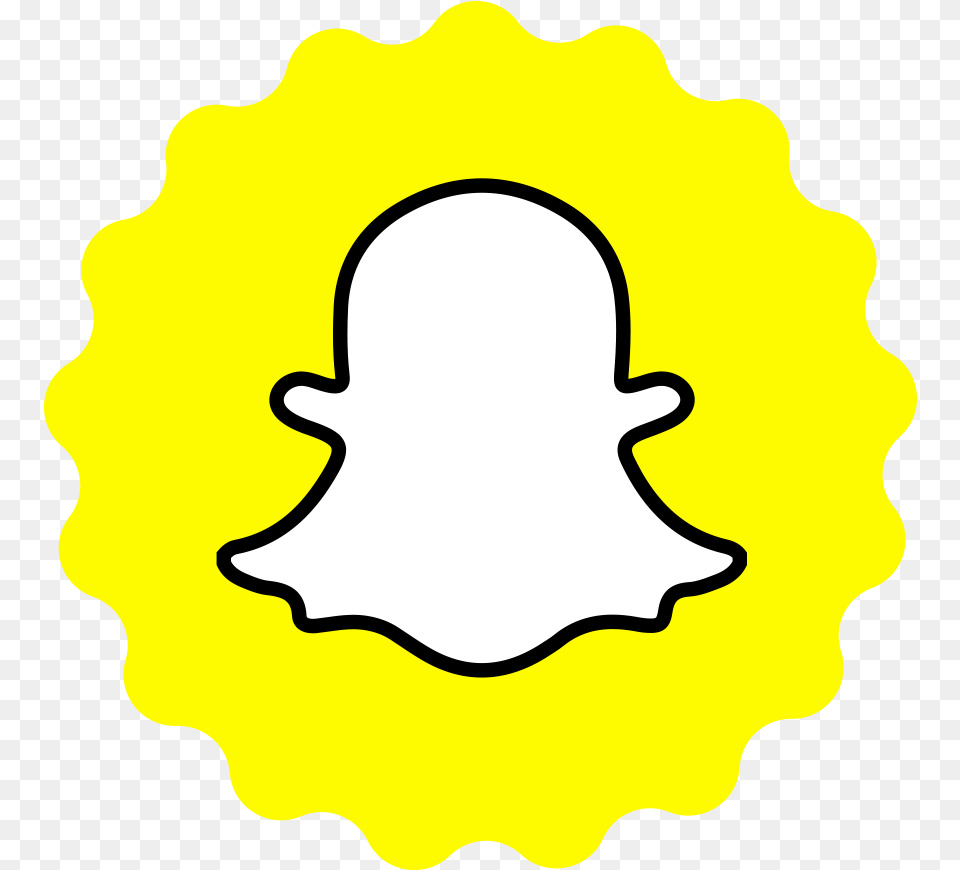 Snapchat Snapchat Square, Sticker, Logo, Daffodil, Flower Free Png Download