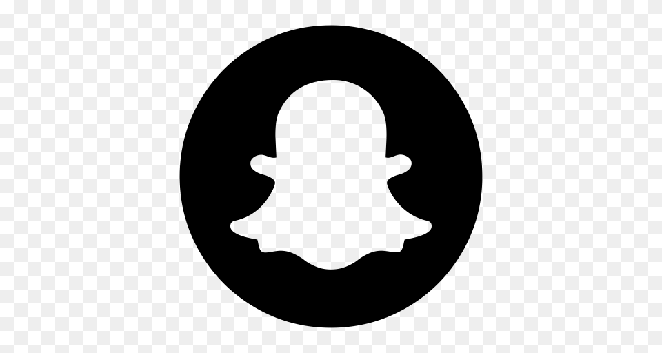 Snapchat Social Icon And Vector For Free Download, Gray Png Image