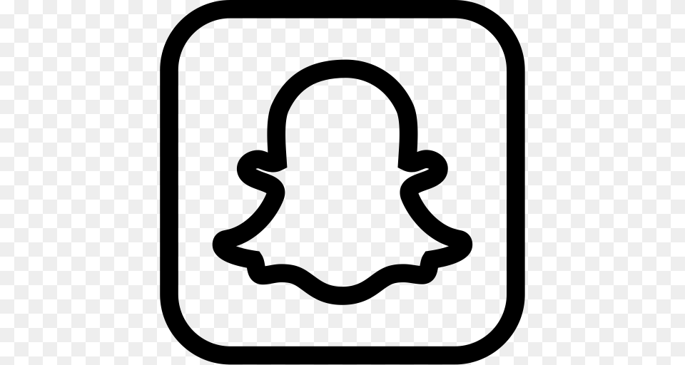 Snapchat Square Snapchat Social Icon With And Vector Format, Gray Free Png