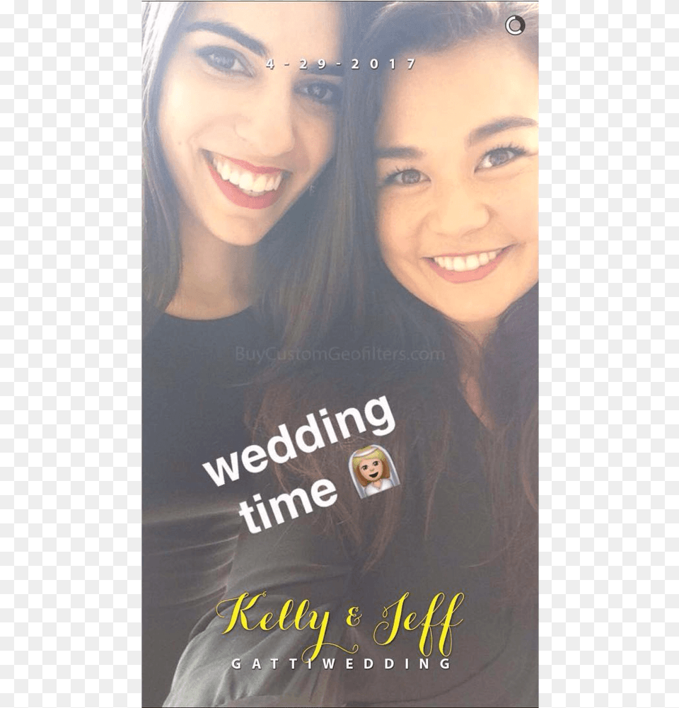 Snapchat Wedding Geofilter For Katy Sign, Head, Publication, Book, Face Free Png Download