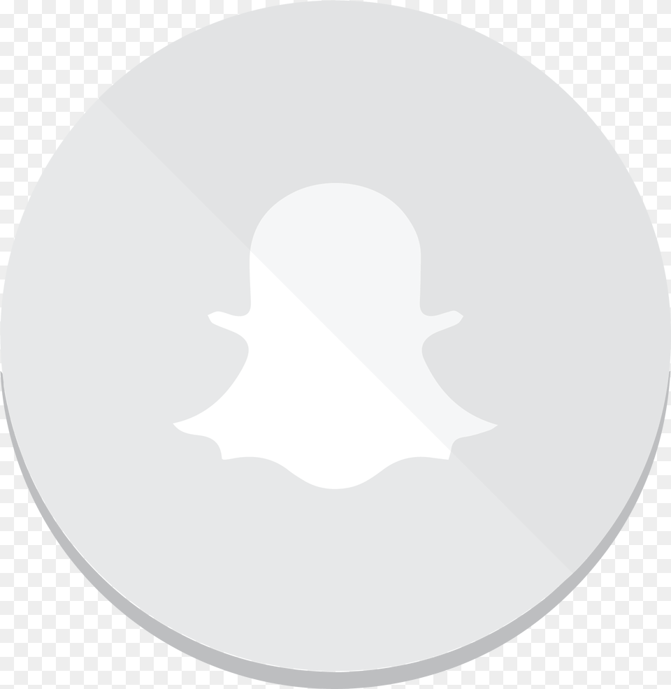 Snapchat White Transparent Logo Transparent Snapchat White, Leaf, Outdoors, Plant, Disk Free Png