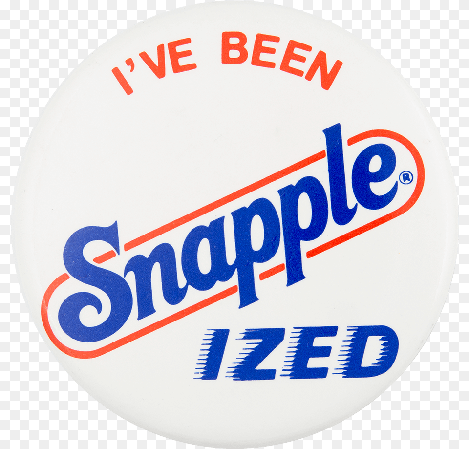 Snapple Ized Advertising Busy Beaver Button Museum Circle, Badge, Logo, Symbol, Disk Free Png