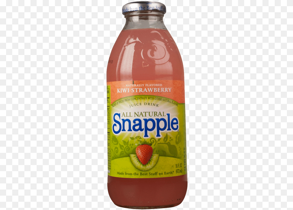 Snapple Kiwi Strawberry Bottle Snapple Raspberry Tea, Beverage, Food, Juice, Ketchup Free Transparent Png