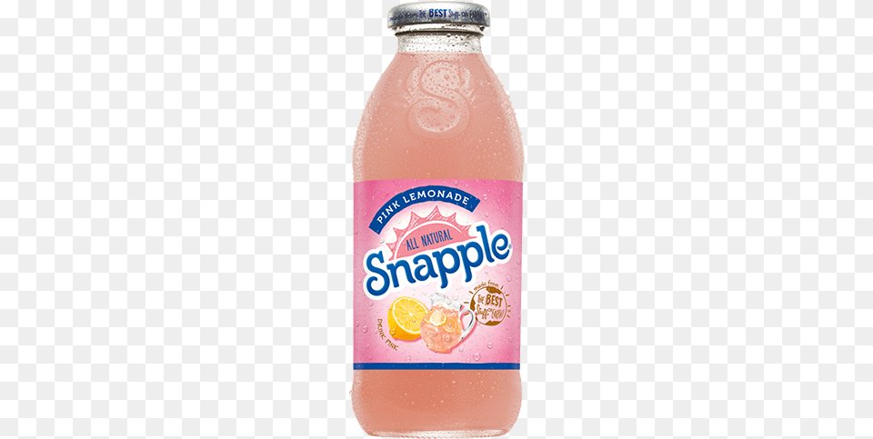 Snapple Pink Lemonade, Beverage, Juice, Food, Ketchup Free Transparent Png