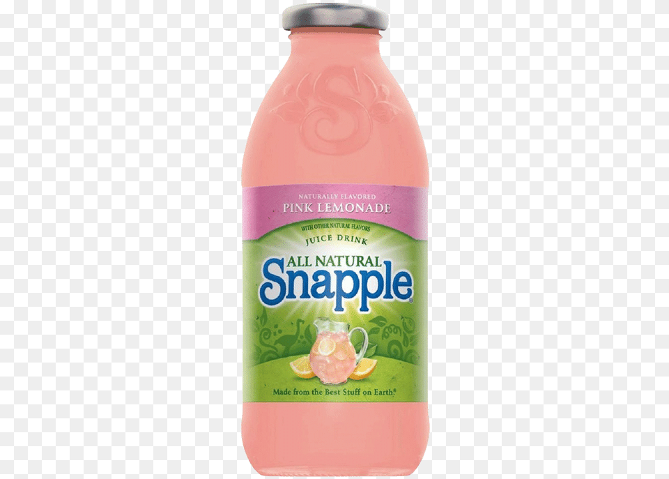Snapple Pink Lemonade Plastic Bottle, Beverage, Food, Ketchup Free Png Download