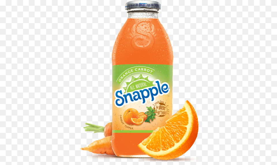 Snapple Seaview Beverage Inc Orange Soft Drink, Plant, Produce, Juice, Fruit Png