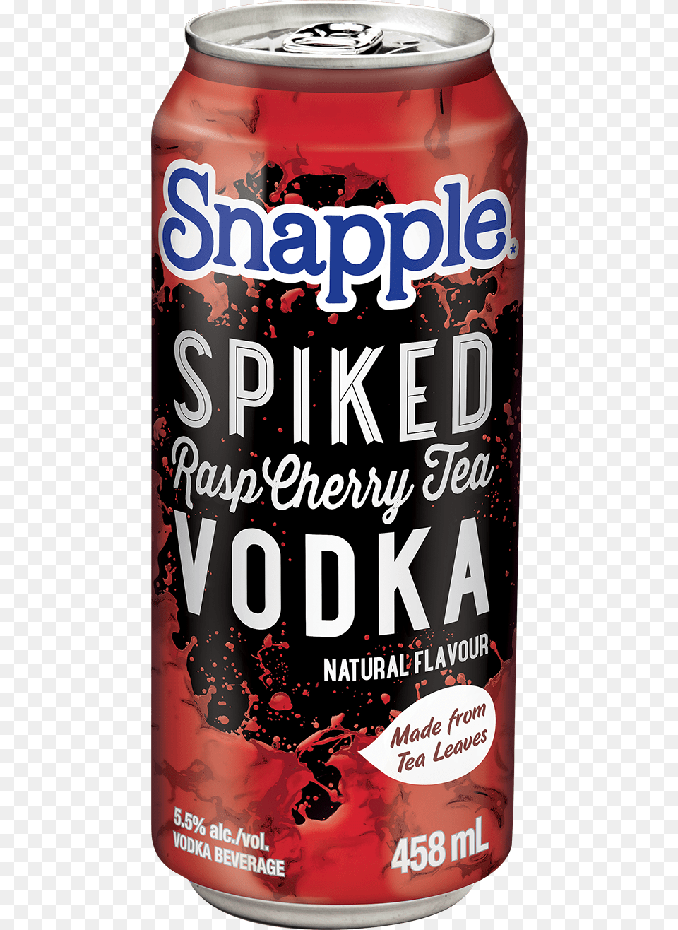 Snapple Spiked Rasp Cherry Tea Poster, Can, Tin, Beverage, Soda Free Png